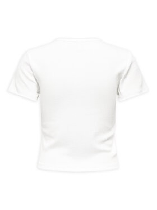 ONLY T-Shirt Daniella 15350554 Biały Slim Fit
