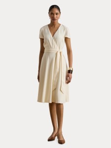 LAUREN RALPH LAUREN Sukienka koktajlowa 200P13812005 Kremowy Regular Fit