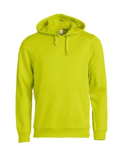 clique Basic Hoody bluza z kapturem unisex, odporna na piling – visibility green