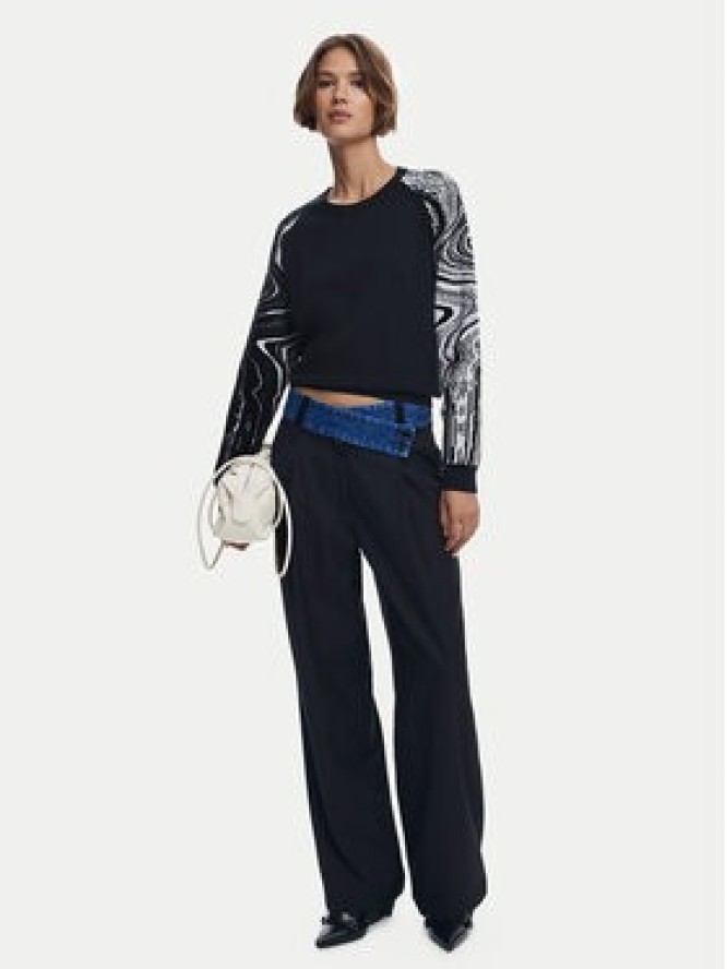 Desigual Sweter Kodiak 25WWJF28 Czarny Regular Fit