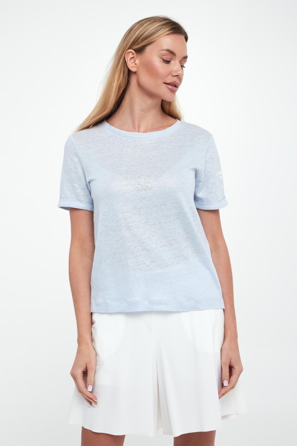 T-shirt damski lniany SPORTALM