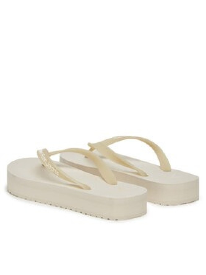 Calvin Klein Jeans Japonki Beach Sandal Flatform Tpu YW0YW01830 Écru