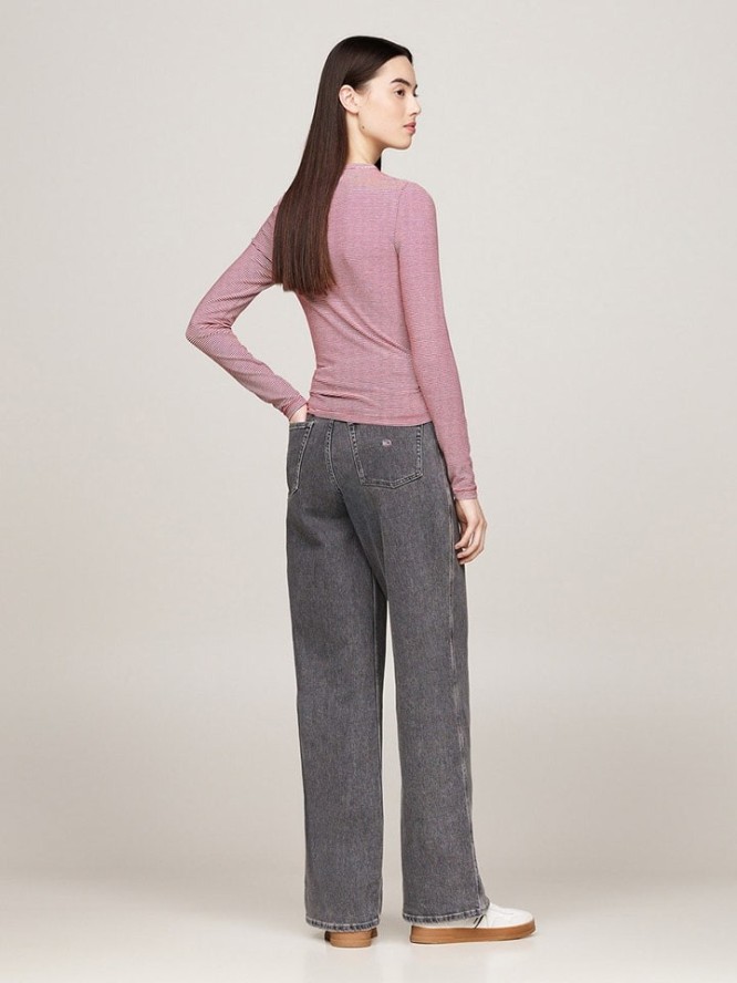 TOMMY JEANS Koszulka w kolorze szaroróżowym rozmiar: S