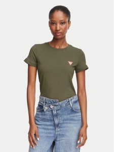Guess T-Shirt W2YI44 J1314 Khaki Regular Fit