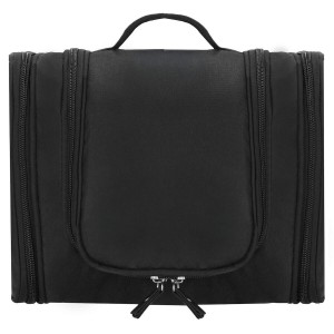 Kosmetyczka, organizer podróżny 24x21x10 cm kuferek z 13 przegródkami, czarny