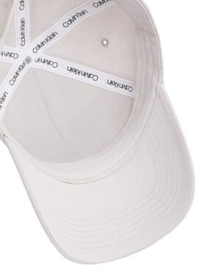 Calvin Klein Czapka z daszkiem Embroidered Monogram Cap LV04K5024G Biały