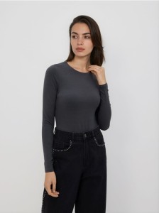 Gładkie body - ciemnoszary