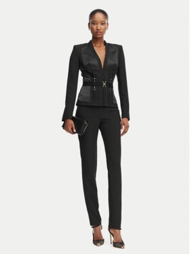 Elisabetta Franchi Spodnie materiałowe PA-180-62E2-V450 Czarny Slim Fit