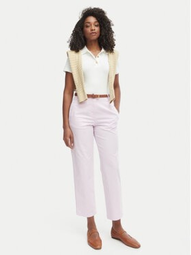 Tommy Hilfiger Polo WW0WW49252 Biały Slim Fit