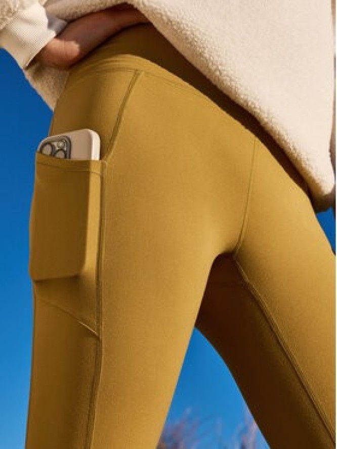 Roxy Legginsy Heart Into It Ankle ERJNP03690 Zielony Slim Fit