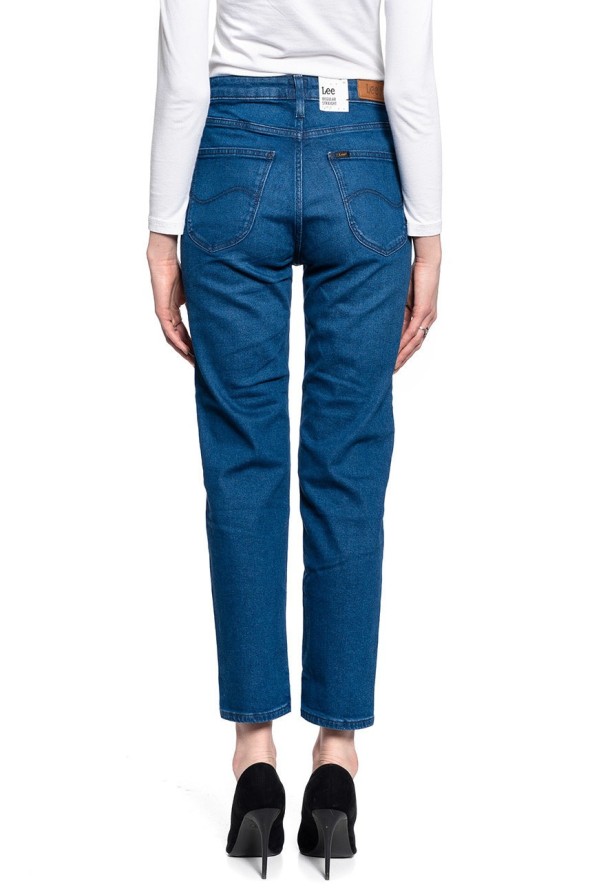 LEE REGURAL STRAIGHT CAROL DAMSKIE SPODNIE JEANSOWE DARK WORN L30ULTHF 112106767