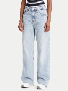 Tommy Jeans Jeansy Mia DW0DW21412 Niebieski Relaxed Fit