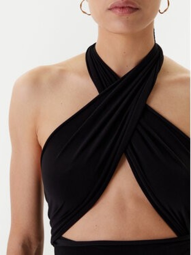 NORMA KAMALI Sukienka wieczorowa KK1253PLO61001 Czarny Slim Fit