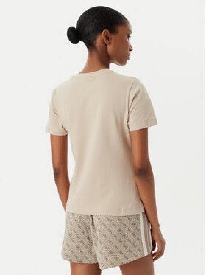 Guess T-Shirt V6RI20 J1314 Beżowy Regular Fit