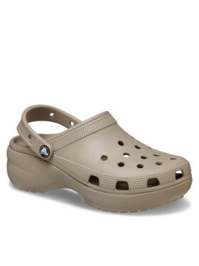 Crocs Klapki Classic Platform Clog 206750 Beżowy