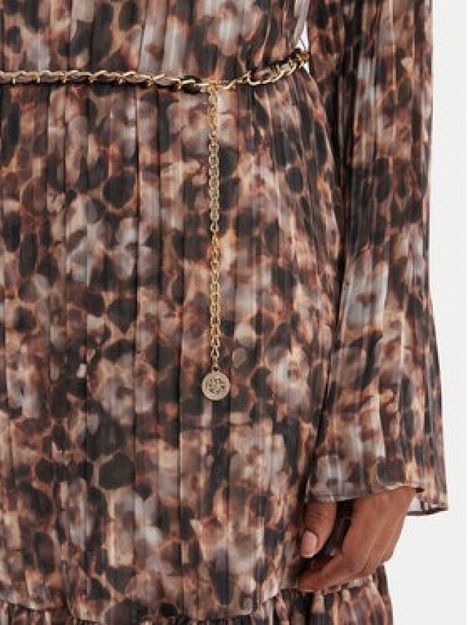 Guess Sukienka codzienna W6RK37 WJ712 Brązowy Regular Fit