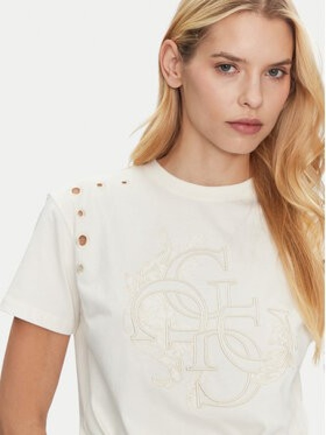 Guess Bluzka W5GI18 I3Z14 Écru Regular Fit