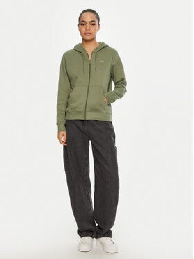 Tommy Jeans Bluza Flag DW0DW19729 Zielony Regular Fit