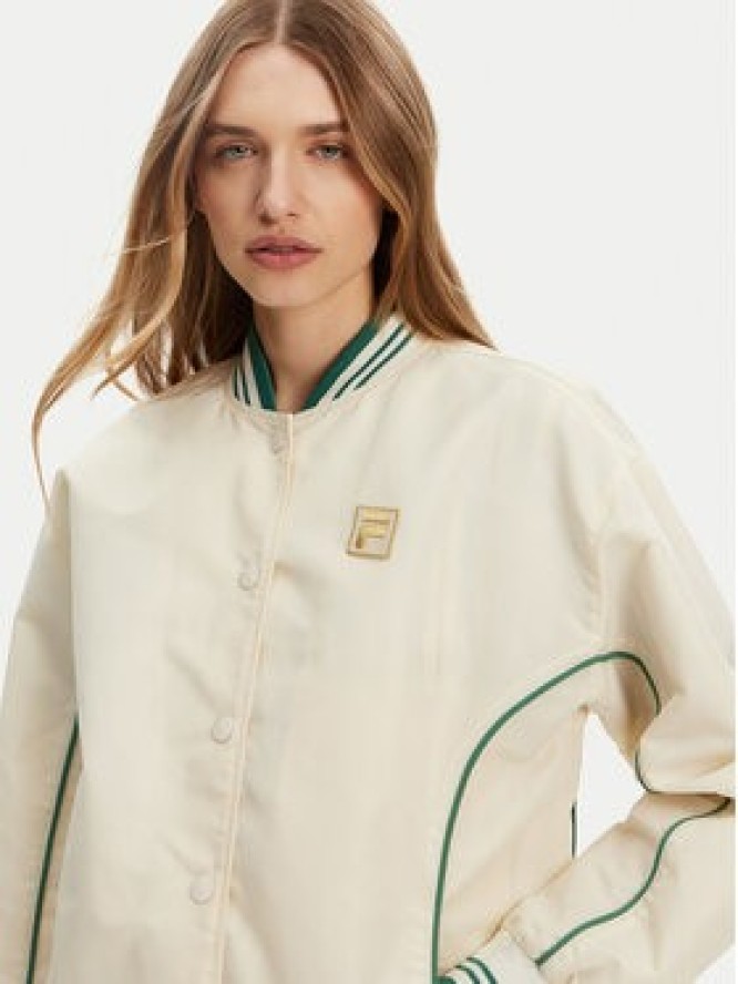 Fila Kurtka bomber Leme FAW0999 Écru Oversize