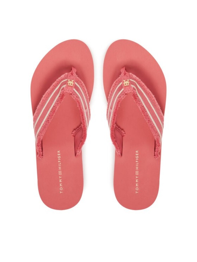 Tommy Hilfiger Japonki TH Webbing Beach Sandal FW0FW08739 Koralowy