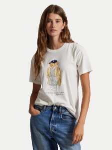 Polo Ralph Lauren T-Shirt 211971752001 Biały Straight Fit