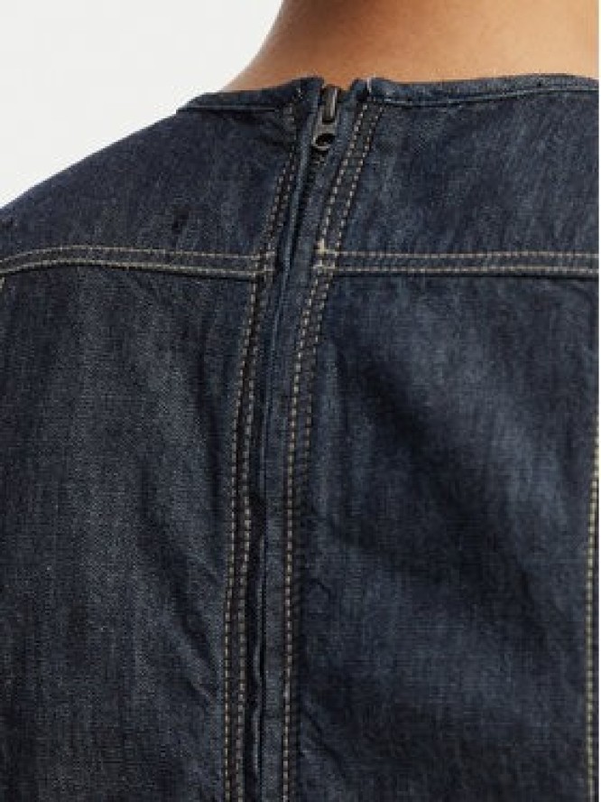 G-Star Raw Sukienka jeansowa D29077-D539 Granatowy Regular Fit