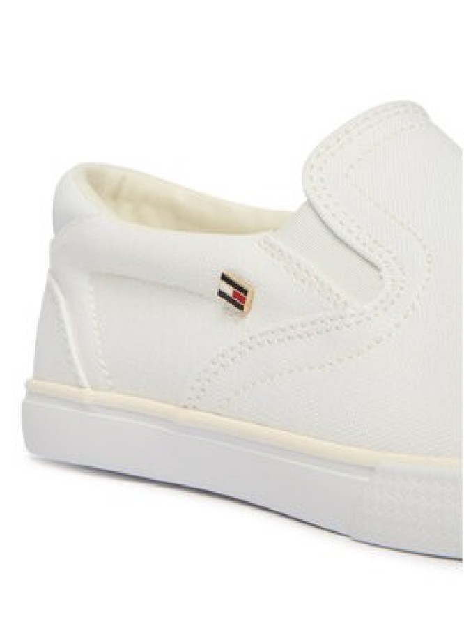 Tommy Hilfiger Tenisówki Th Low Profile Slip On FW0FW09103 Biały