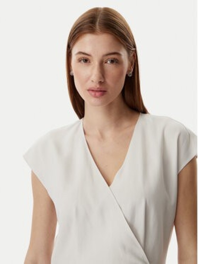 Calvin Klein Sukienka codzienna LV044F016G Beżowy jasny Regular Fit