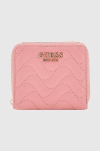 GUESS Różowy mały portfel damski Melisandra