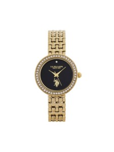 U.S. Polo Assn. Zegarek Harmony USP8433BK Złoty