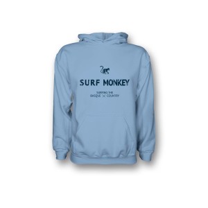 Bluza z kapturem z bawełny organicznej / Dorosły (Błękitny)