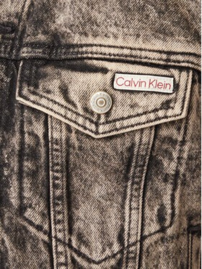 Calvin Klein Jeans Kurtka jeansowa 90's Trucker LV047H797G Brązowy Regular Fit