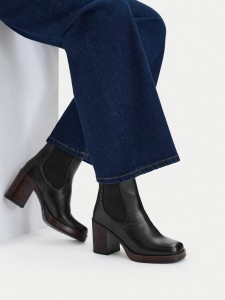 GINO ROSSI Botki C-27740PE-PLATEAU Czarny