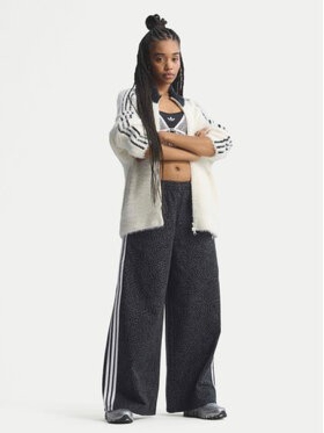 adidas Jeansy Firebird Aop KD2816 Szary Loose Fit