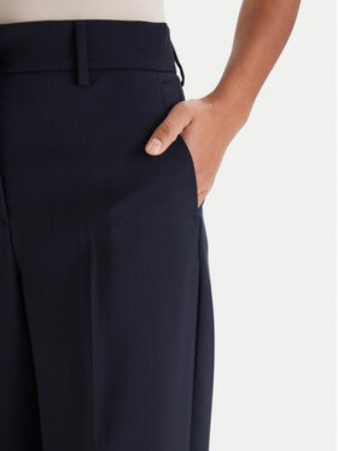 Weekend Max Mara Spodnie palazzo Visivo 2615131041 Granatowy Relaxed Fit
