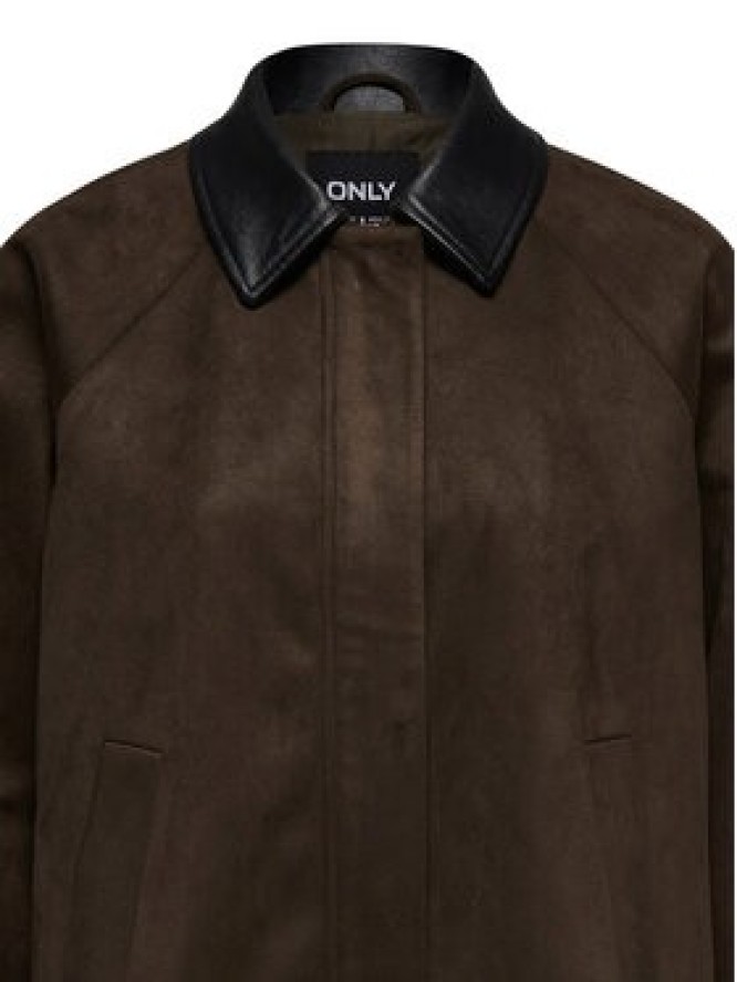 ONLY Kurtka z imitacji skóry Abbie 15372234 Brązowy Regular Fit