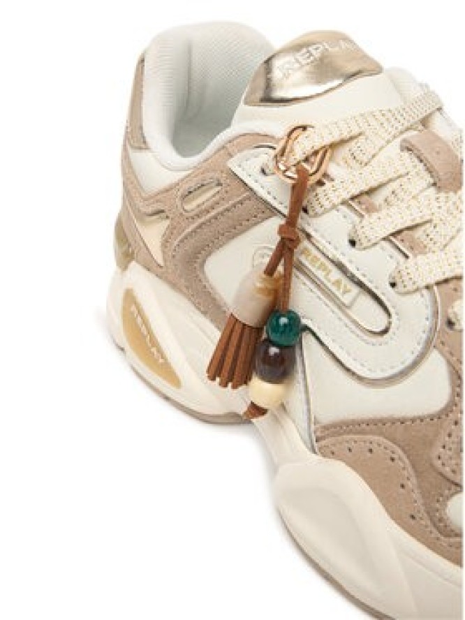 REPLAY Sneakersy GWS9N .000.C000KT Kremowy