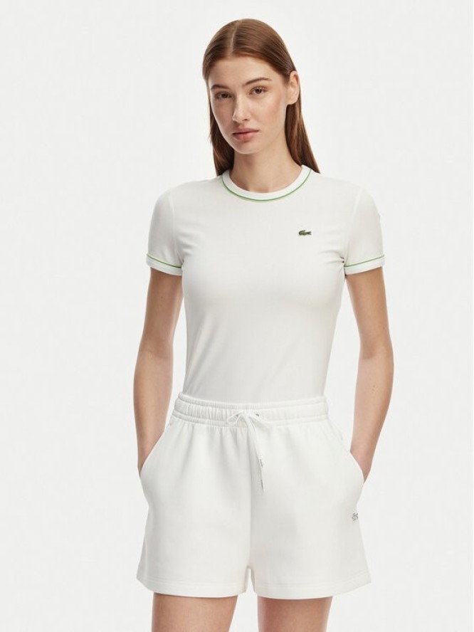 Lacoste T-Shirt TF5289 Biały Slim Fit