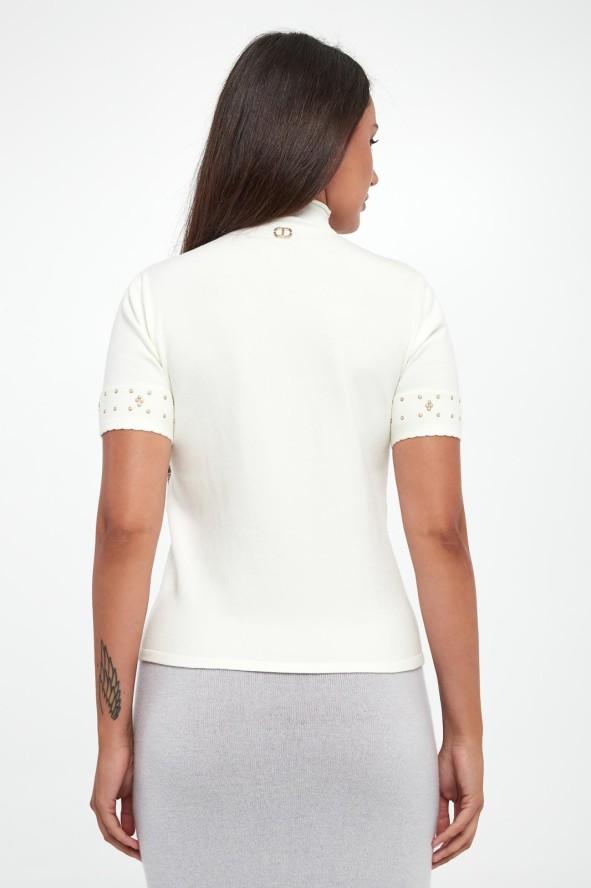 Sweter damski z krótkim rękawem TWINSET