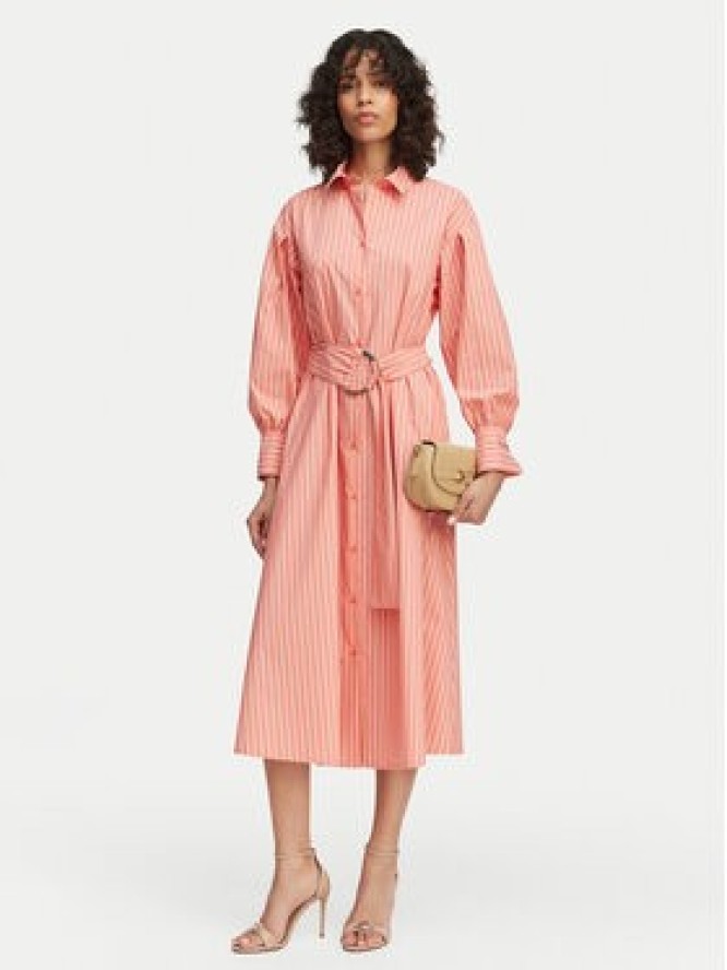 LOLA CASADEMUNT Sukienka koszulowa MS2616039 Koralowy Regular Fit