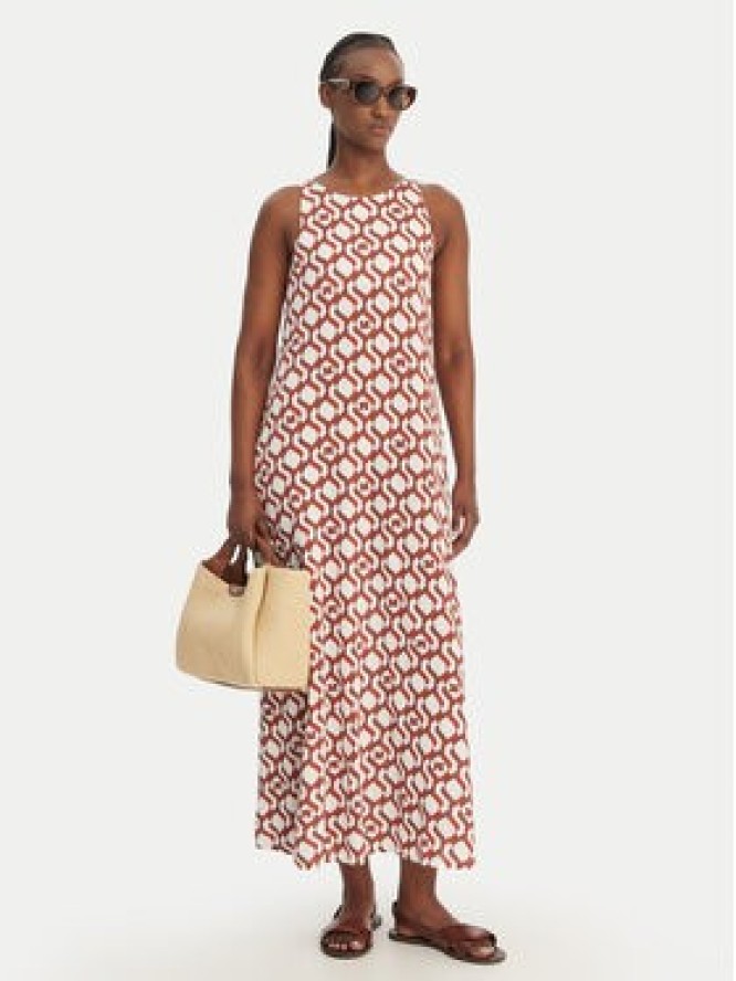 Max Mara Beachwear Sukienka letnia Paste 2616621069 Miedziany Regular Fit