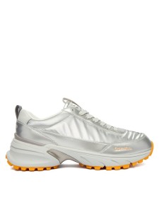Calvin Klein Sneakersy Hike Runner Lace Up Pearl Ny YW0YW02043 Srebrny