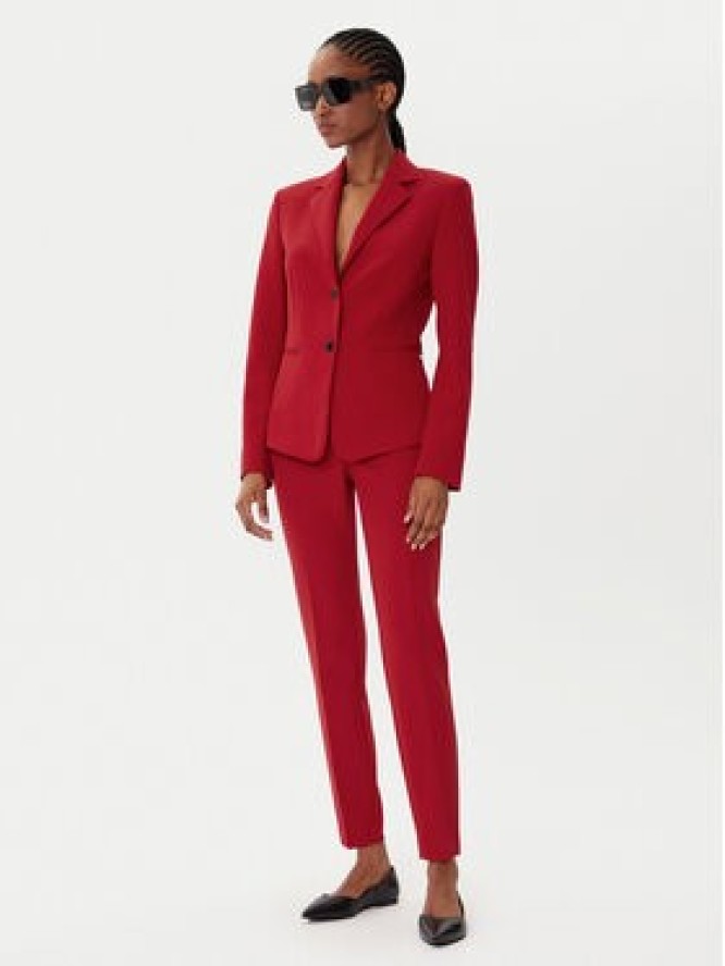 HUGO Spodnie materiałowe Hagonia-1 50539991 Czerwony Slim Fit