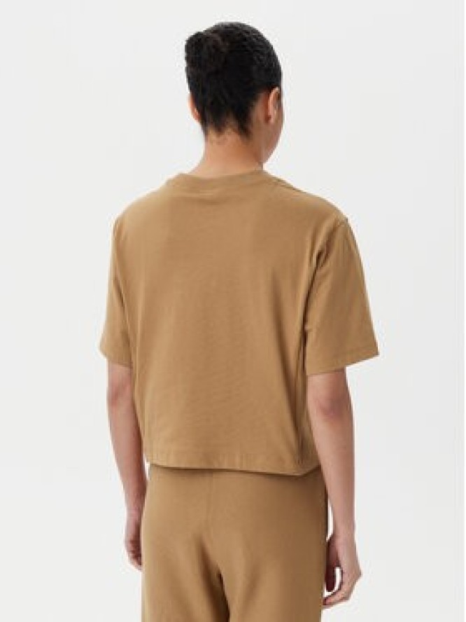 Champion T-Shirt 117874 Beżowy Regular Fit