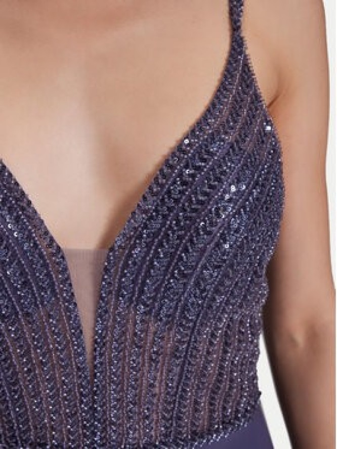 Hey Kyla Sukienka wieczorowa 5AI056HK Fioletowy Regular Fit