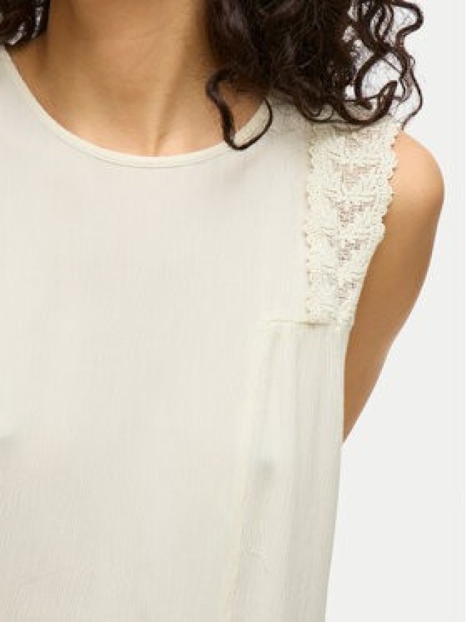 Vila Bluzka Pernillu 14105237 Beżowy Loose Fit