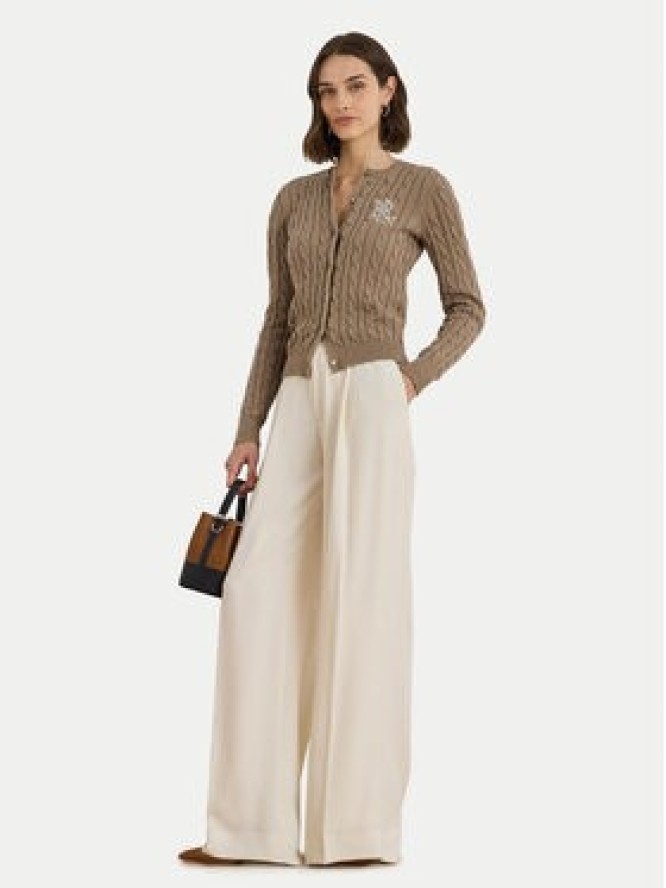 LAUREN RALPH LAUREN Kardigan 200932225012 Brązowy Slim Fit
