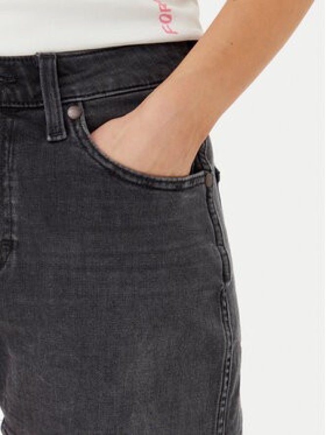 Wrangler Szorty jeansowe Cowboy 112362695 Czarny Relaxed Fit