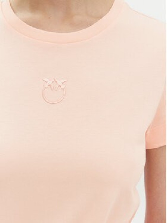 PINKO T-Shirt Bussolotto 100355 Różowy Regular Fit