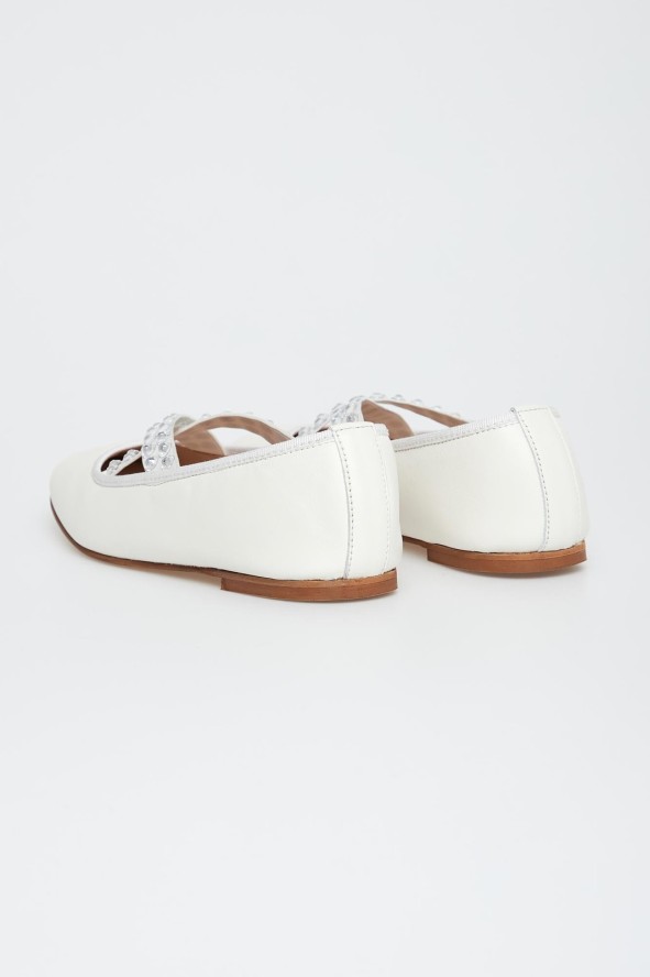 Baleriny damskie skórzane CESARE CASADEI